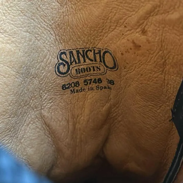 Sancho Spanish Western Cowgirl Genuine Leather Boots - Image 7