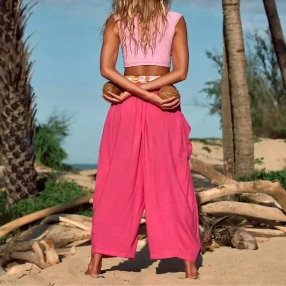 Free people Quinn pants vacay pink - Image 2