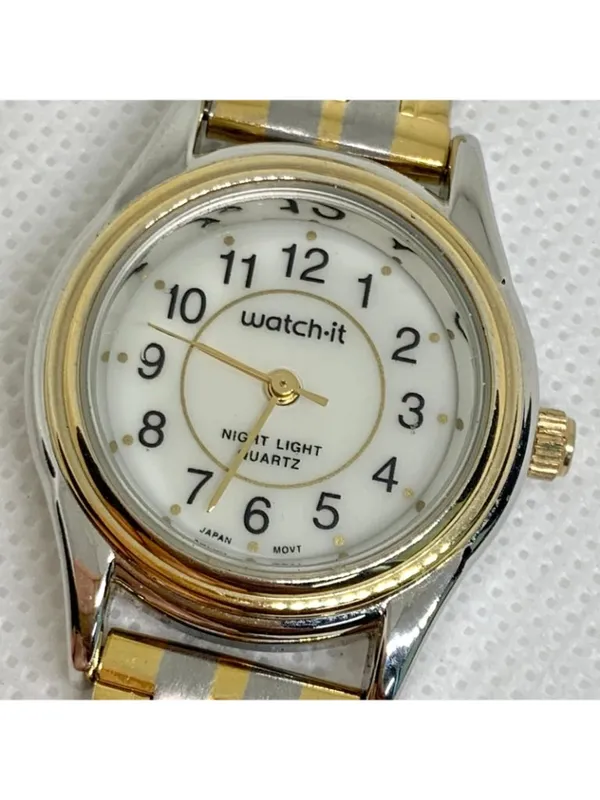 Vintage Advance watch-it women’s quartz watch two tone 23mm adjustable running - Image 2