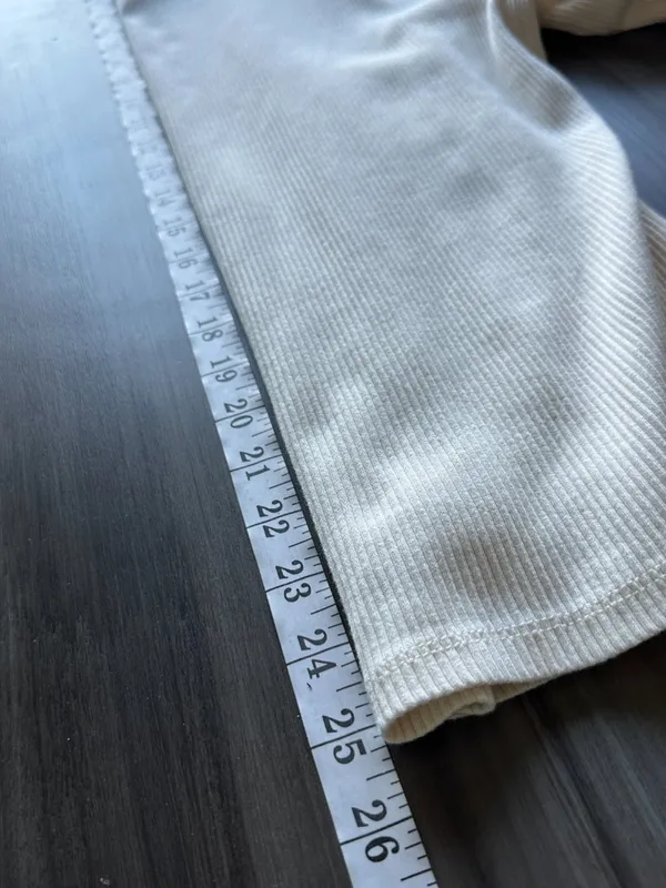 NWOT J. Crew Womens Vintage Rib Ruffle Mockneck in Ivory Size XL - Image 11