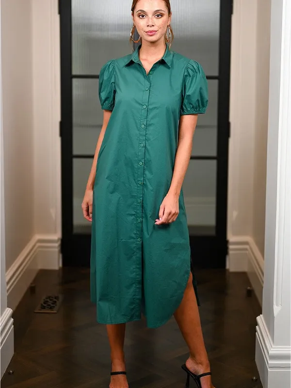 Wyatt Wylde Taylor Shirt Dress Preppy Classic Sz S - Image 8