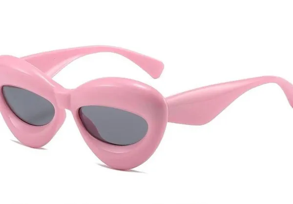 Fashion Inflated Cat-eye Oversized Frame Sexy Lip Candy Glasses Trendy Designer - Image 7