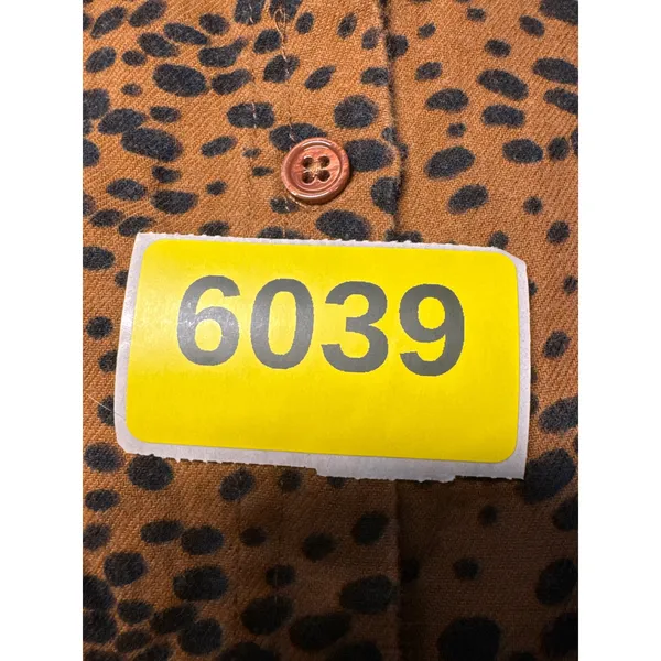 Intimately Free People Leopard Animal Print Button Down Shirt Brown Black M - Image 5