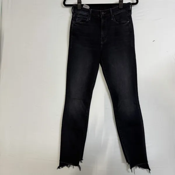 Mother Size-26 The Stunner‎ Two Step Fray Last Call Dark Blue Wash Denim Jeans - Image 5