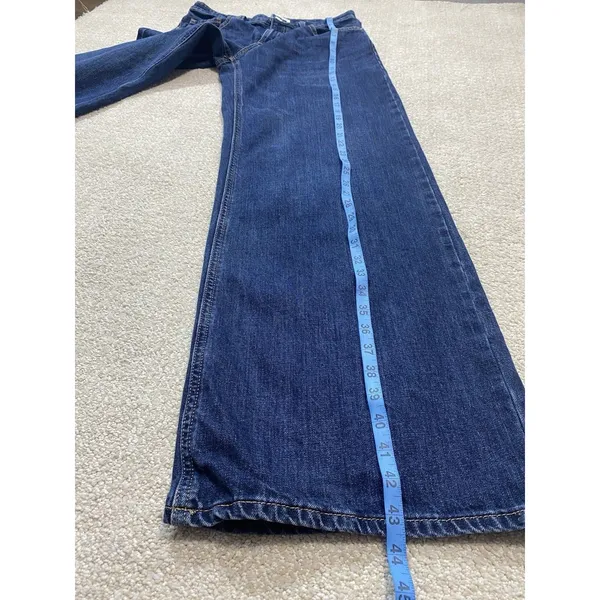 MNG Mango High Rise Wide Leg Jeans Womens US 4 100% Cotton - Image 13