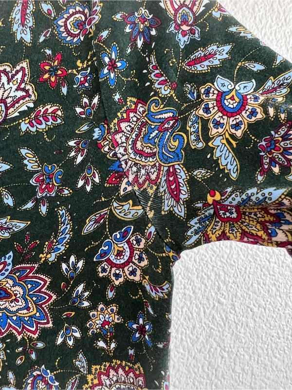 Lauren Ralph‎ Lauren Women's Floral Paisley Stretch Cotton Midi Dress Jersey - Image 4