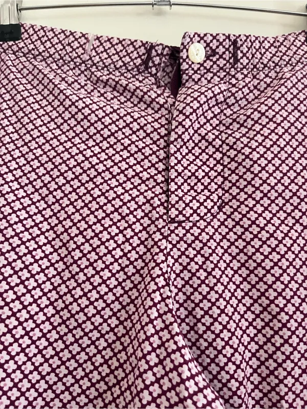 Vintage Aerie Pink Purple Floral 100% Cotton Pajama Pants XL Loungewear Cottage - Image 2