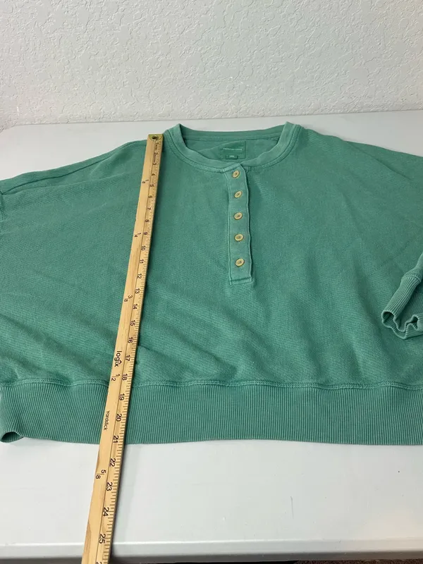American Eagle Outfitters Relaxed Dolman Sleeve Cotton Blend Henley Size XL - Image 6