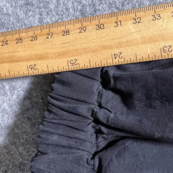 Elodie Black Jogger Pants‎ Elastic Waist Zipper Drawstring Pockets Size M - Image 3