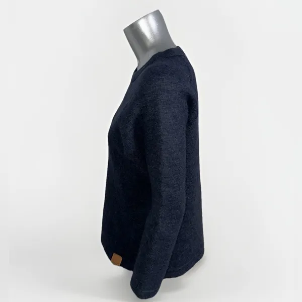 Paka Royal Alpaca Blend Sweater Womens Small Gray Handmade Pullover - Image 4