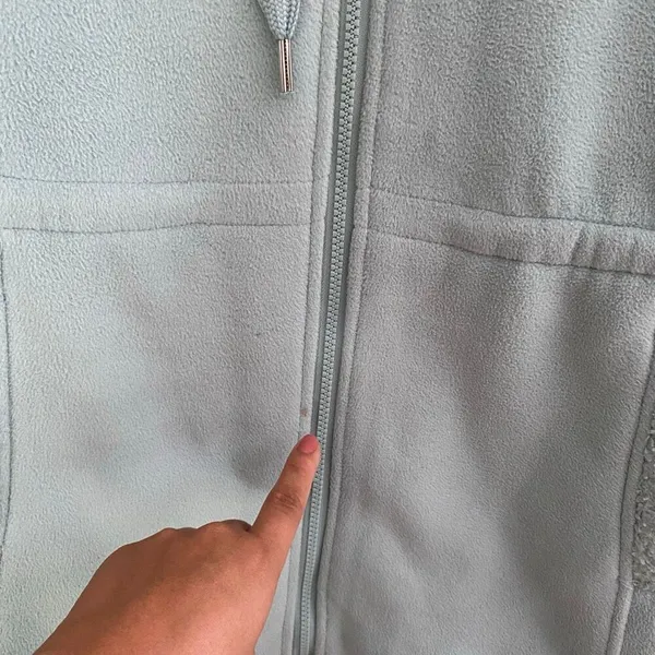 Koolaburra by UGG Sherpa Fleece Zip Hoodie Jacket Large Mint Green - Image 7