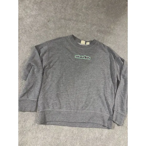 levis‎ silvertab sweatshirt womens gray large y2k vibes - Image 4