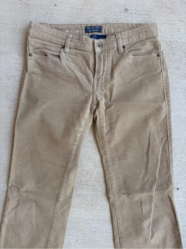 Ralph Lauren Tan Corduroy Boot Cut Pants - Image 4