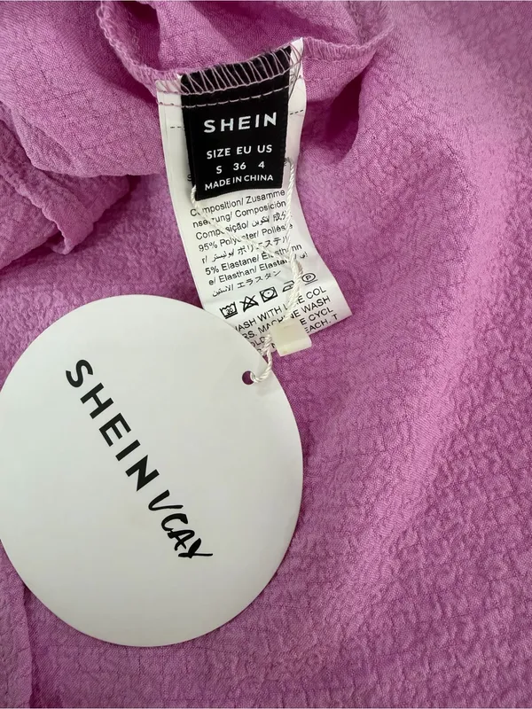 SHEIN Lilac Strapless Cutout Mini Dress - Image 3