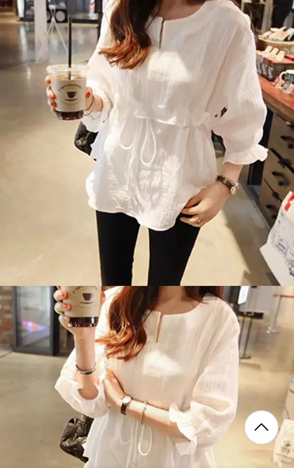 Summer Top White Size M - Image 10