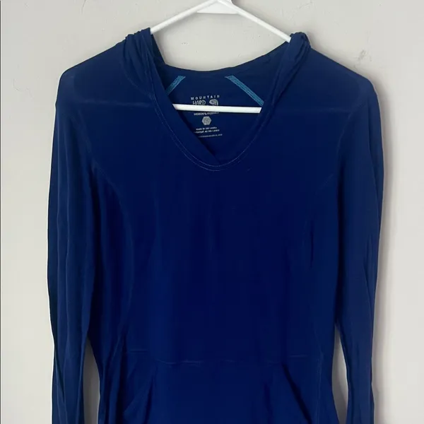 Mountain Hardwear Women’s Blue Long sleeve Hiking Top Size Lg 🔲 - Image 2