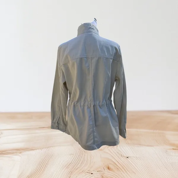 GAP Women Utility Jacket New Ivory Size L Drawstring Waist - Image 5