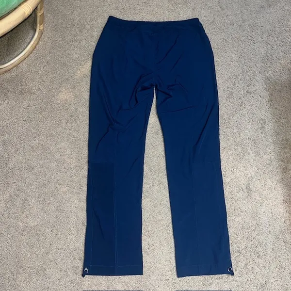 XCVI Wearables‎ Runyon Whisper Stretch Pockets Ruched Active Pant Blue S - Image 6