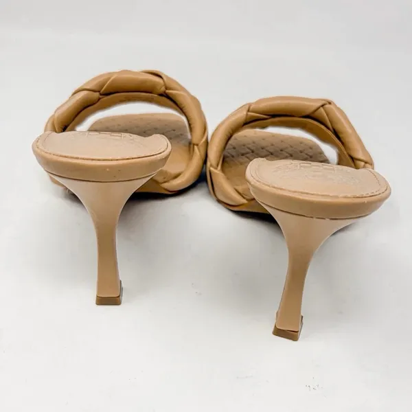 Vince Camuto Brelanie Tan Leather Woven Braided Strap Mule Sandal NEW, Size 8 - Image 5