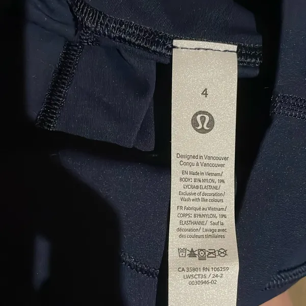NWOT Lululemon Align High Rise 25” Leggings True Navy Size 4 - Image 6