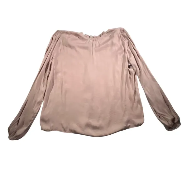 Cupcakes and Cashmere Blouse Womens‎ XL Pink Ruffle Lace Boho Button Front Top - Image 2