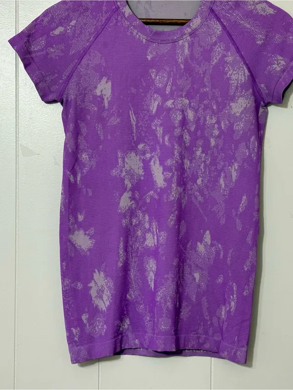 Lululemon Swiftly Tech Short Sleeve 2.0 Shadow Bloom Lilac Purple Running Shirt6 - Image 4