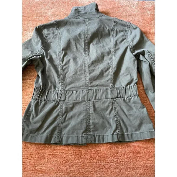 Loft Ann Taylor Jacket Women’s Military Green M - Image 8
