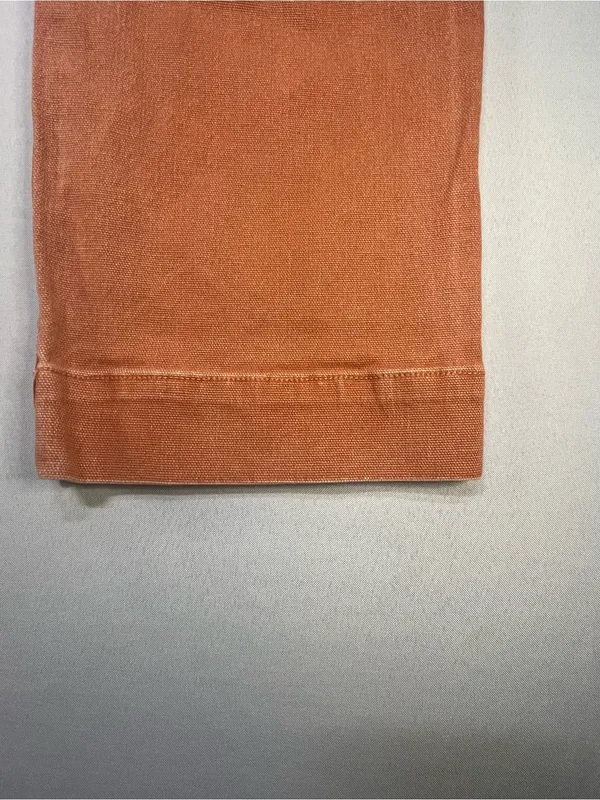 Madewell Emmett Wide Leg Crop Rust Orange Canvas High Rise Pants Size 25 - Image 6