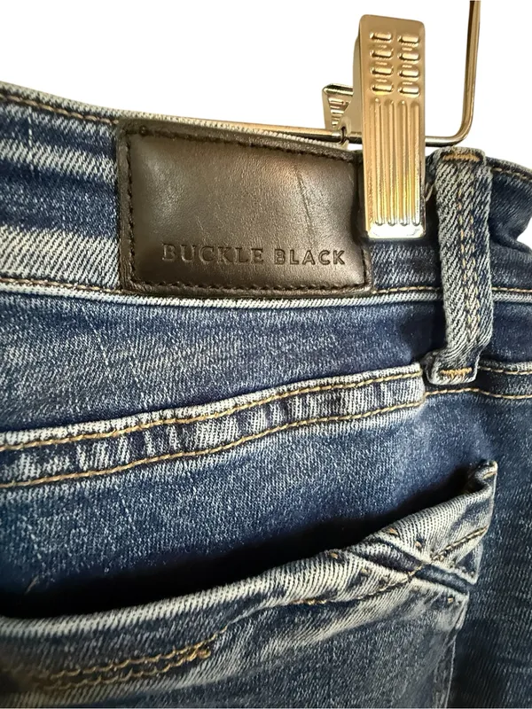 Buckle Black Fit No. 53 Straight Jeans Medium Wash Stretch Mid Rise Women’s 27 - Image 6