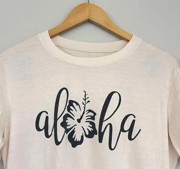 Amazon Aloha Graphic Tshirt Short Sleeve Size Medium - Image 2