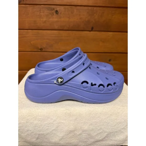 Crocs Womans Baya Platform Clogs purple Sz 11 - Image 2