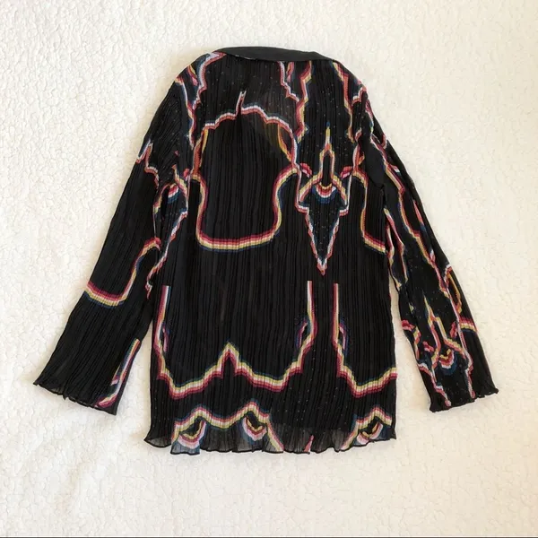 Catherine Malandrino Pleated Bell Sleeve Blouse - Image 2