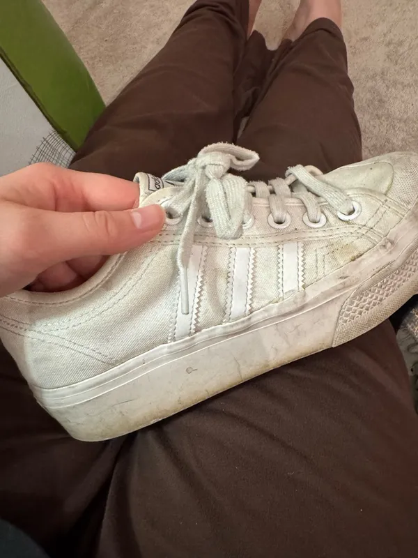 adidas Off-White Platform Lace-Up Sneakers - Image 3