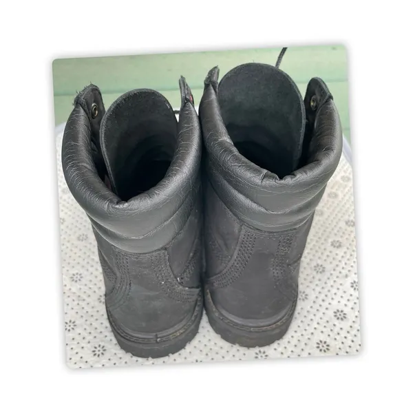 Timberland Ortholite Leather Waterproof Boots‎ Black 7.5M Womens A3340 - Image 6