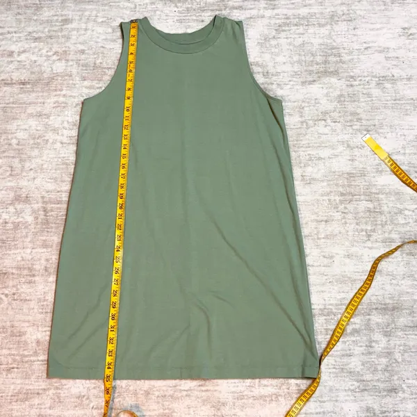 A New Day Women’s XL Green Dress Sleeveless Stretch Babydoll Office Casual Basic - Image 4