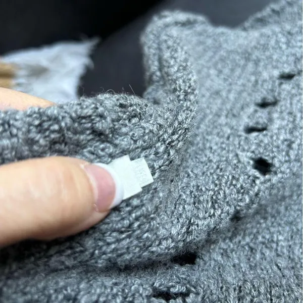 One Grey Day Gray Mock Neck Sweater XS - Image 5