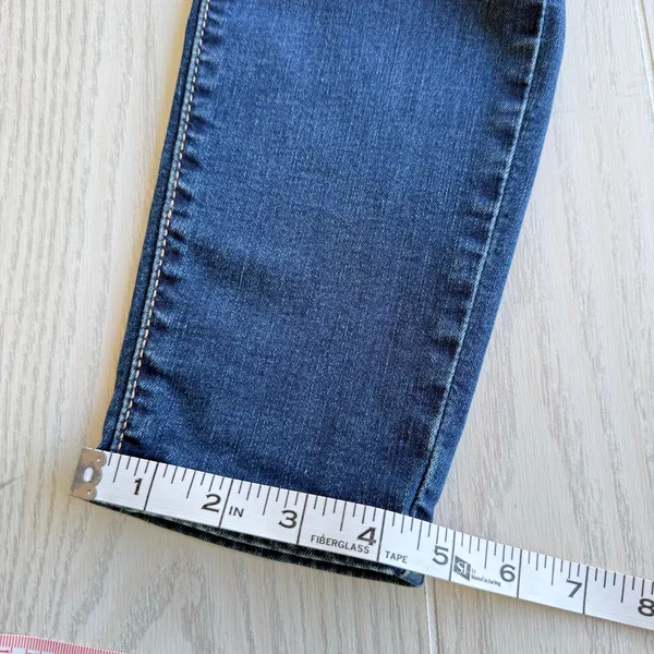 Levi’s Denizen Women’s 4S 27x28 High Rise Skinny Denim Shorts Blue - Image 7