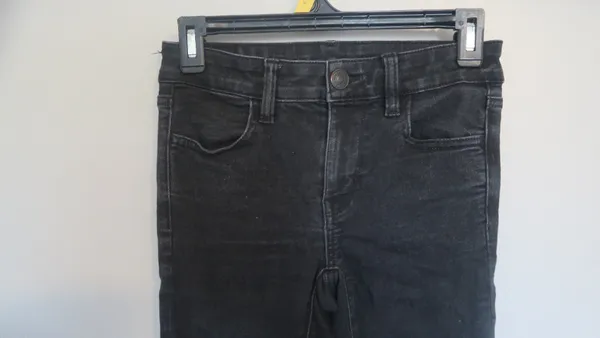 American Eagle Outfitters next level stretch jegging jeans in black size 0 short. - Image 2