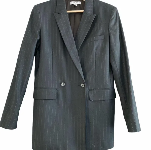 Billie The Label Diana Pin Stripe Blazer Black S - Image 2