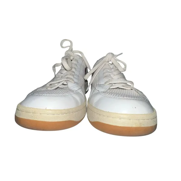 Veja V12 Leather Tennis Shoes Women Size 8‎ Sneakers Purple V Low Top Athletic - Image 3