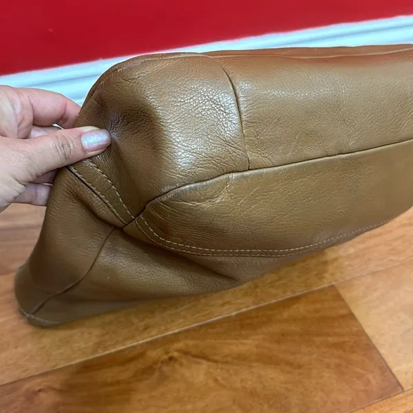 Coach British Tan Leather Hobo‎ Adj. Strap 2 Way Shoulder Zip Close - Image 8