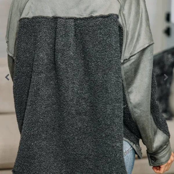 Listicle Mixed Media Jacket - Image 3