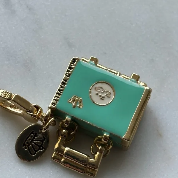 NWOT Juicy couture Gold and Turquoise World Traveller Charm - Image 2