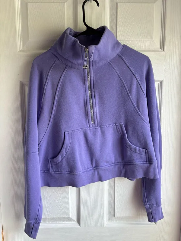Lululemon Scuba Oversized Funnel-Neck Half Zip - Dark Lavender M/L - Image 2