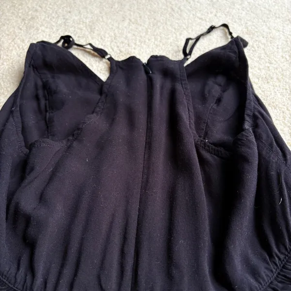 Vintage Express Black Bustier Peplum Camisole size XS - Image 7