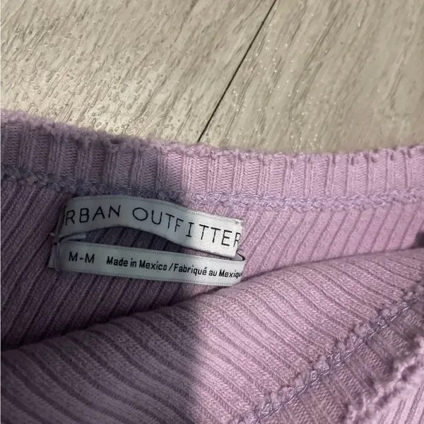 Urban Outfitters One-Shoulder Lavender Crop Top - Image 2