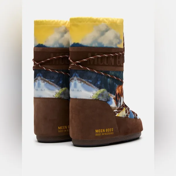 Moon Boot X Guest In Residence Icon High Postcard Cocoa Boots - Image 3