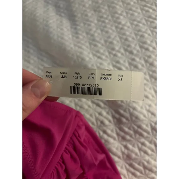 J. Crew Pink Twist Bandeau Bikini Top - Image 3