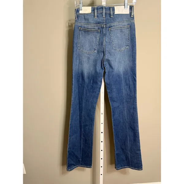 7 For All Mankind Easy Boot Jeans‎ 25 Medium Wash NWT Bootcut Denim Long 34.5 - Image 5