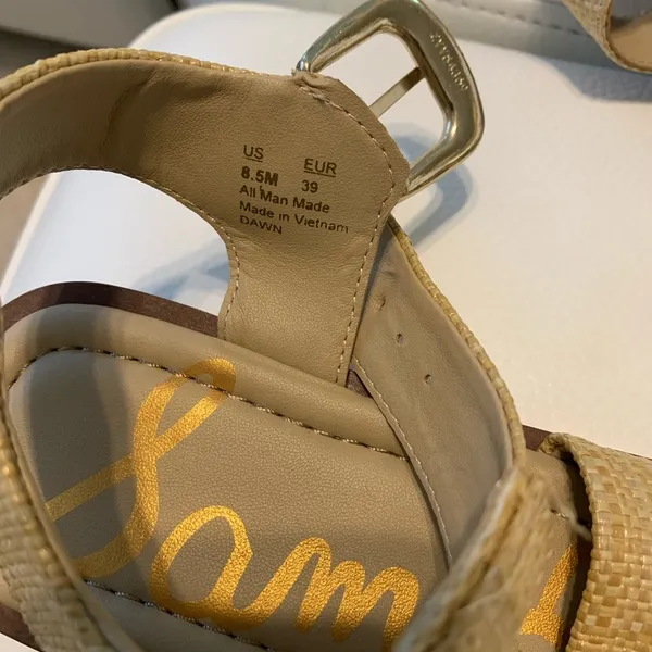 Sam Edelman Tan Adjustable Strap Sandals - Image 3